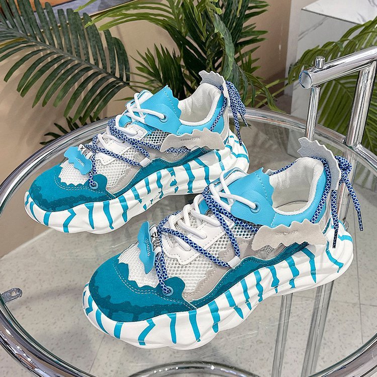 New Transparent Mesh Soft Leather Shoes