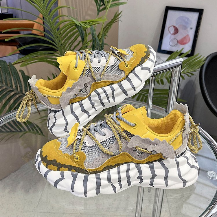 New Transparent Mesh Soft Leather Shoes