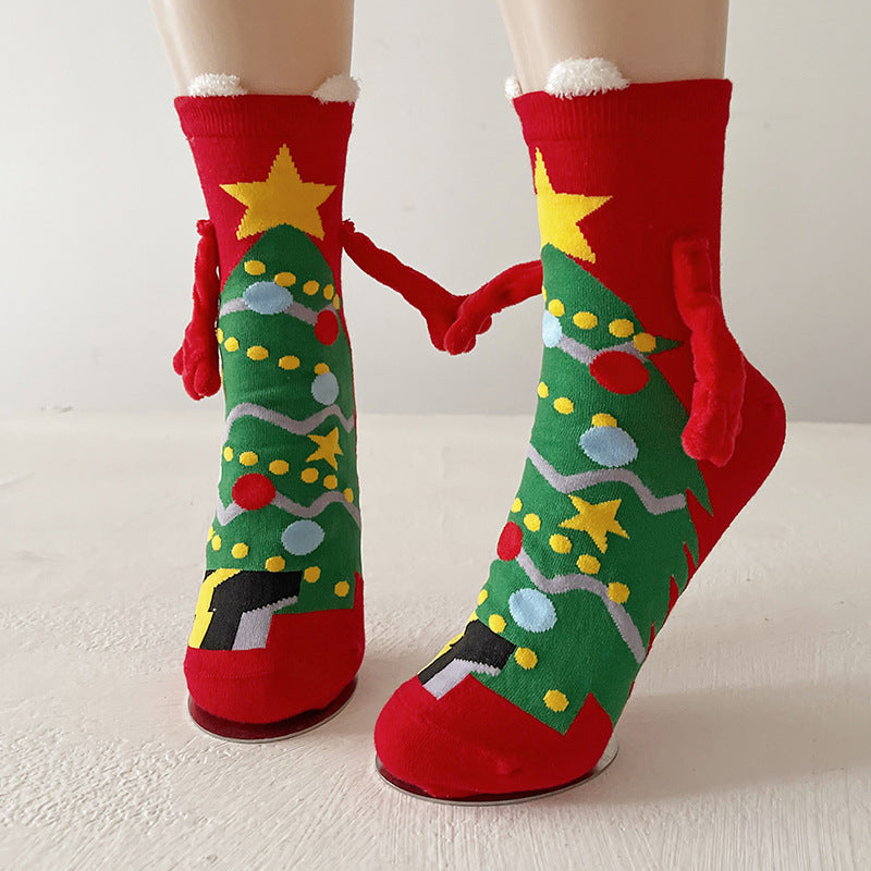 Magnetic Xmas Socks for Couples