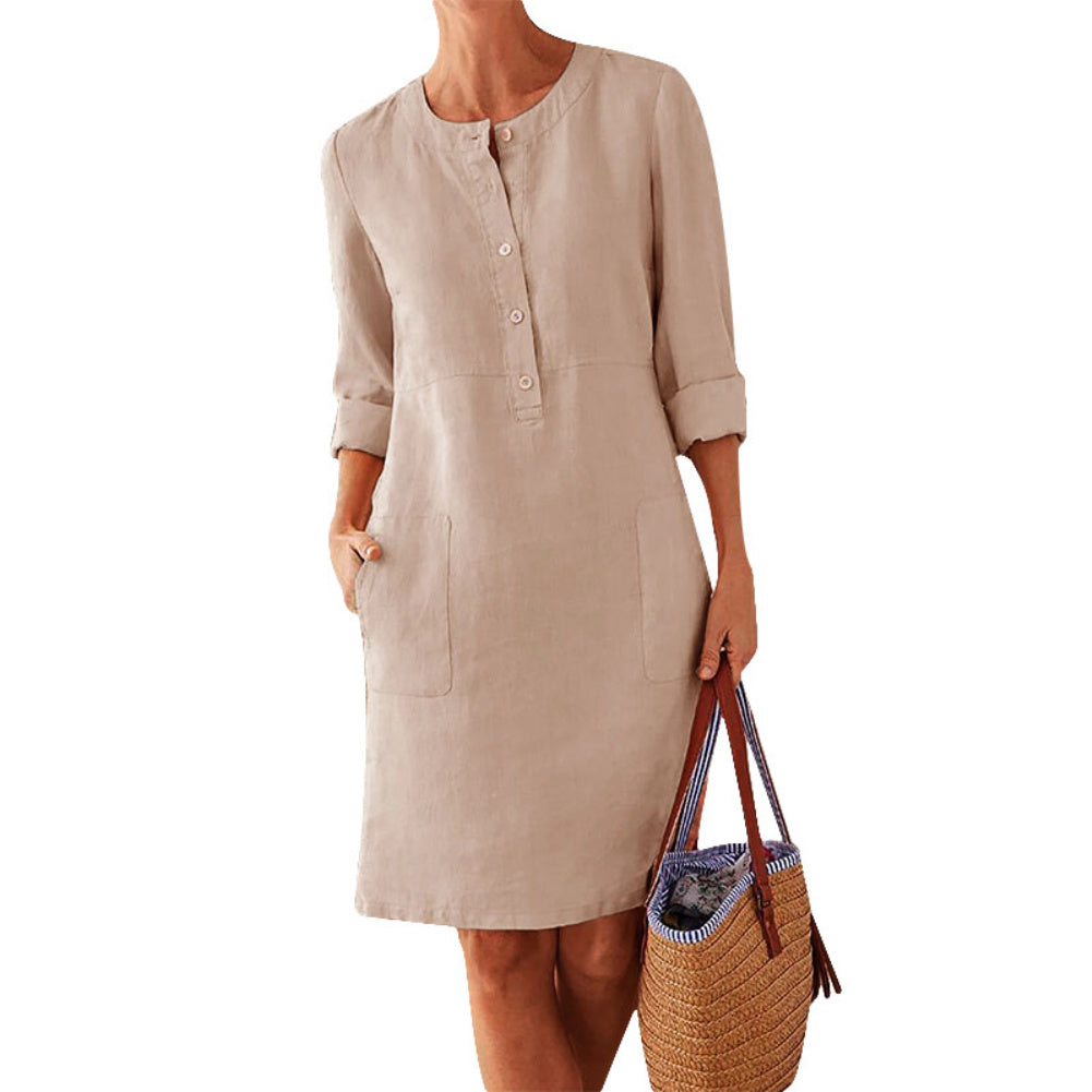 Ethnic Style Long Sleeve Dress