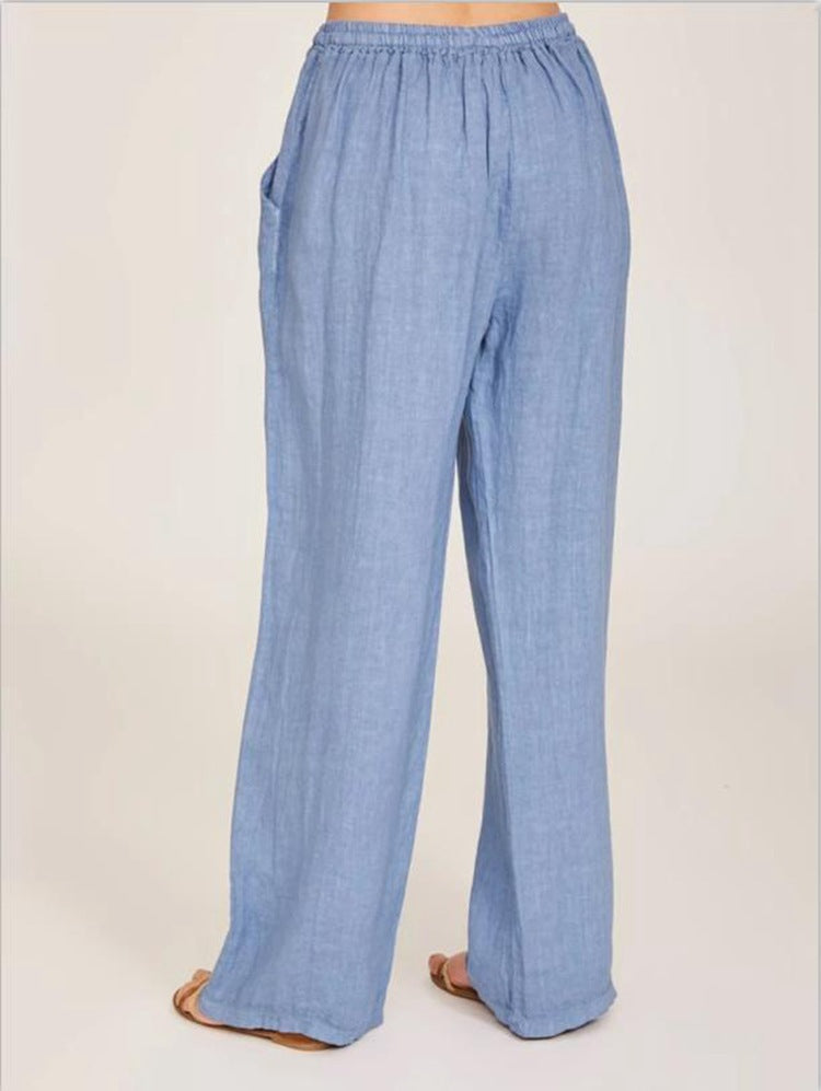 Women's Casual Cotton And Linen Loose Pants