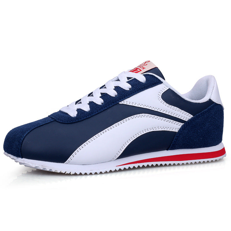 Men's Low-Top Leather, Lightweight Casual Sports Shoes