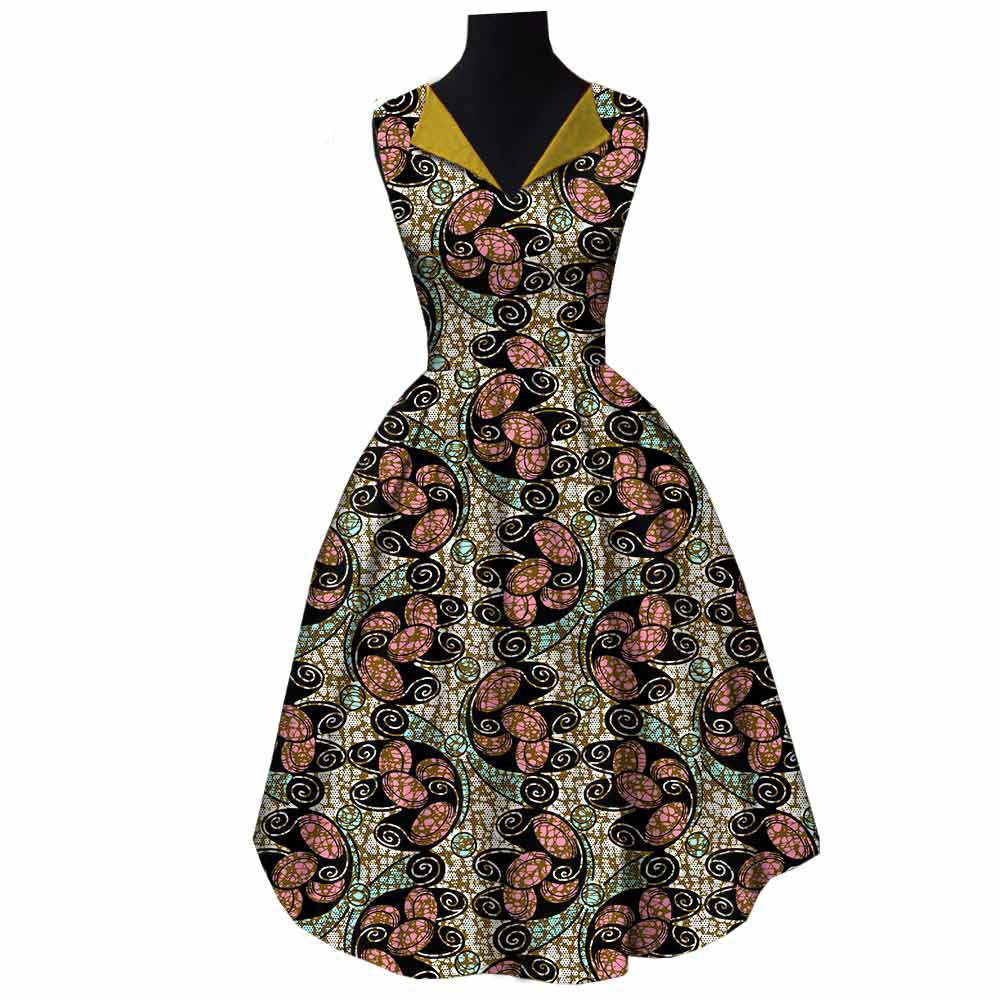 African Cotton Batik Dress