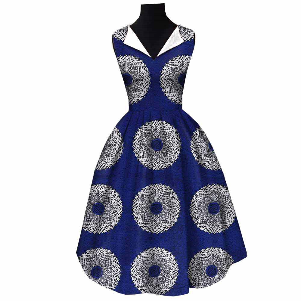 African Cotton Batik Dress
