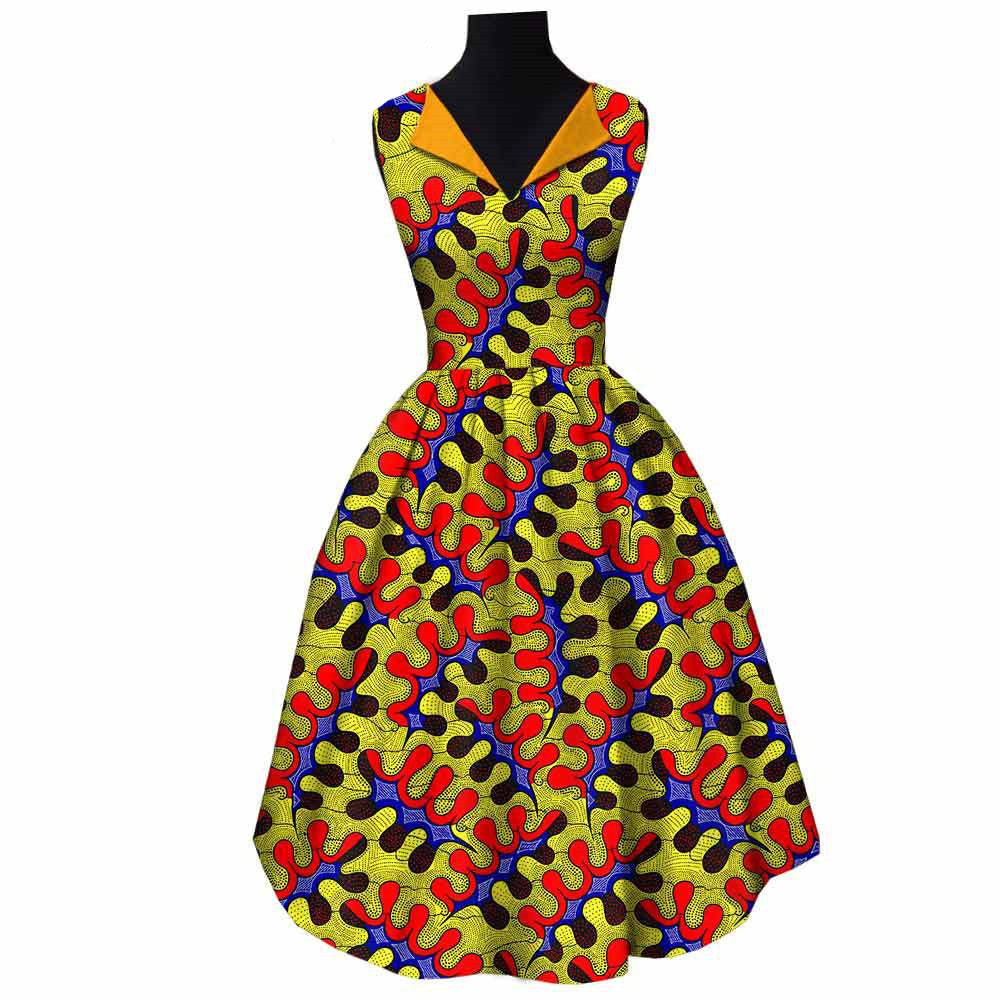 African Cotton Batik Dress