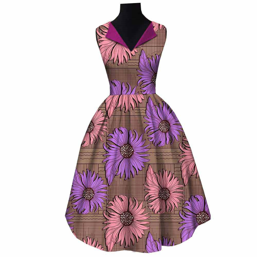 African Cotton Batik Dress