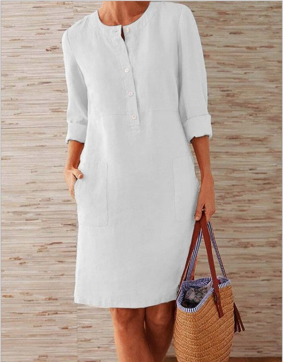 Ethnic Style Long Sleeve Dress
