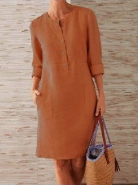Ethnic Style Long Sleeve Dress