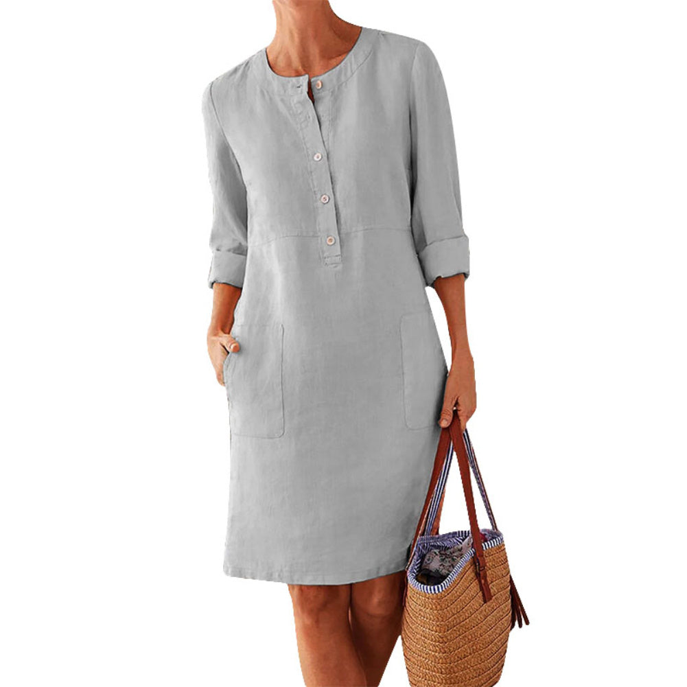 Ethnic Style Long Sleeve Dress