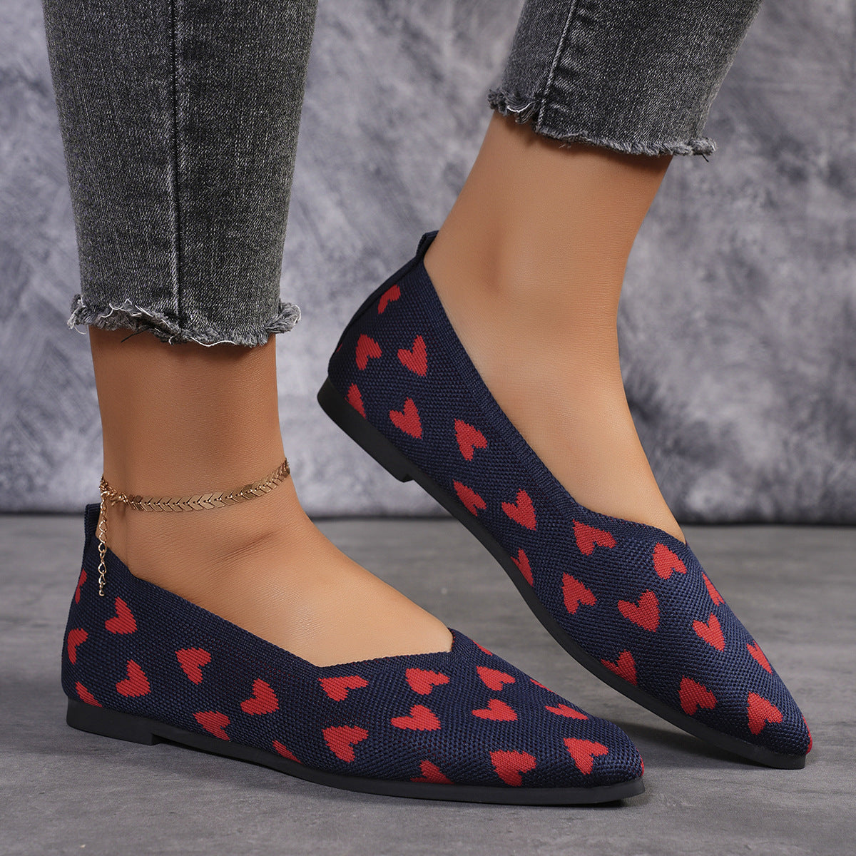 Women's Flat Casual Light Knit Shoes