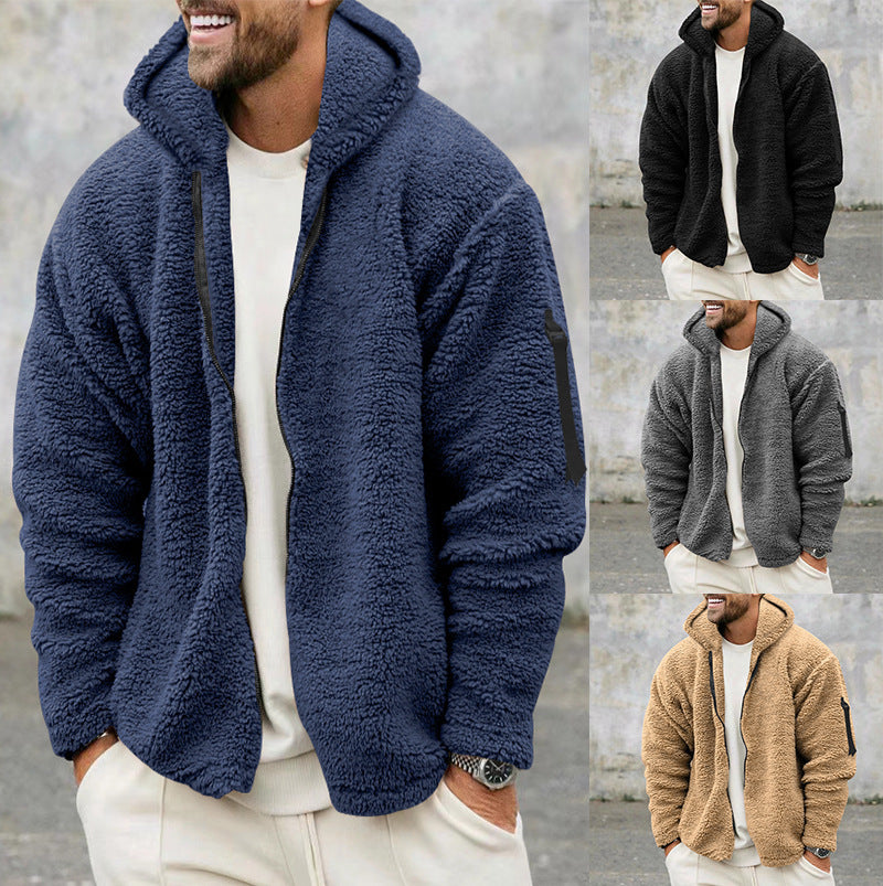 Men's Winter Fleece Hooded Jacket