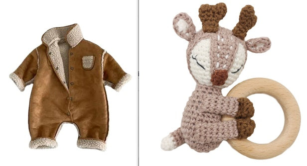 Baby Boys Plush Jumpsuit