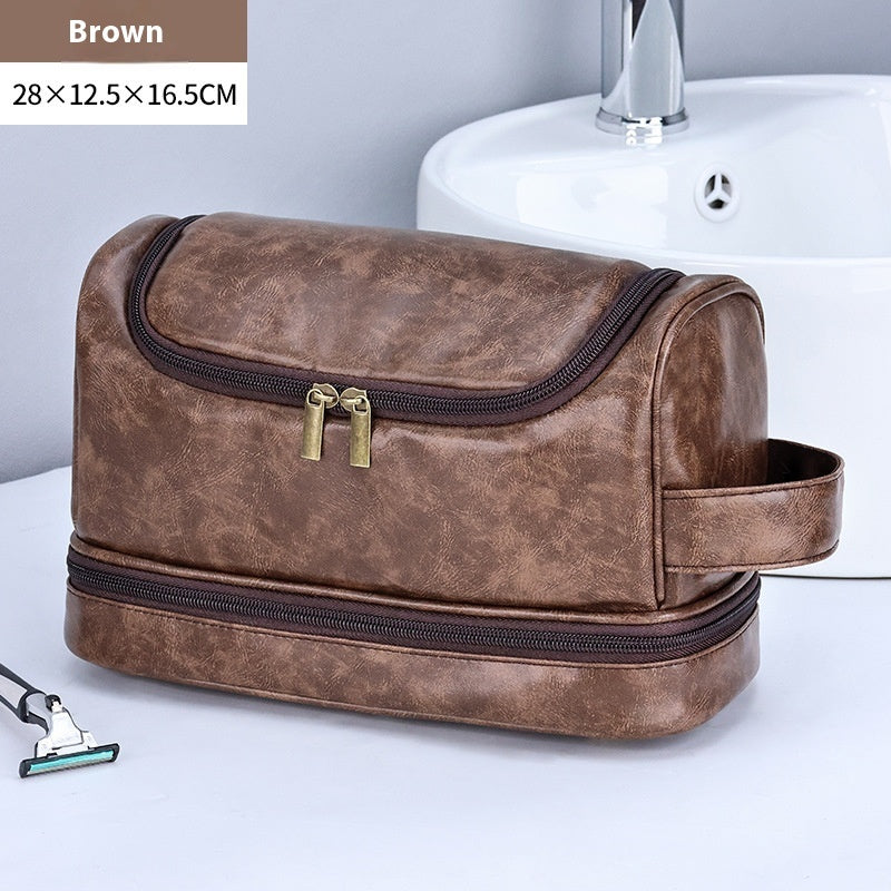 Men's Leather Toiletry Bag