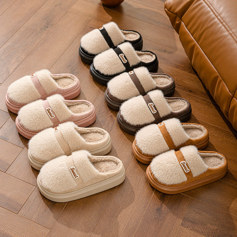 Warm Fashion Interior Home Couple Cotton Slippers
