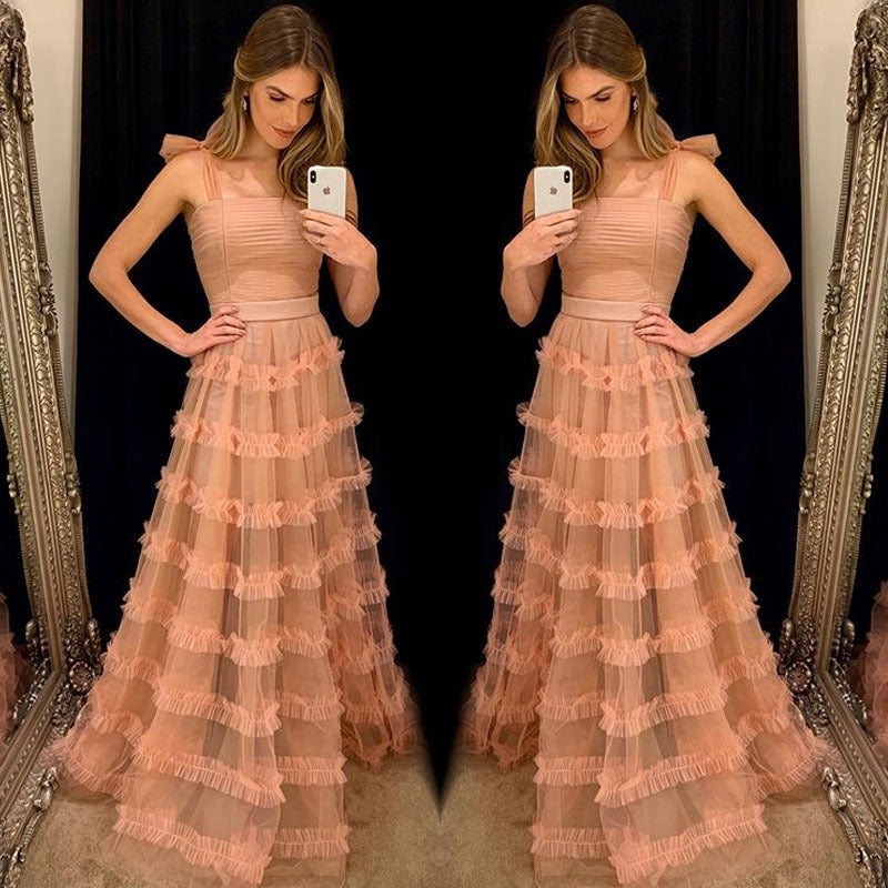 Elegant Strapless Sleeveless Dress