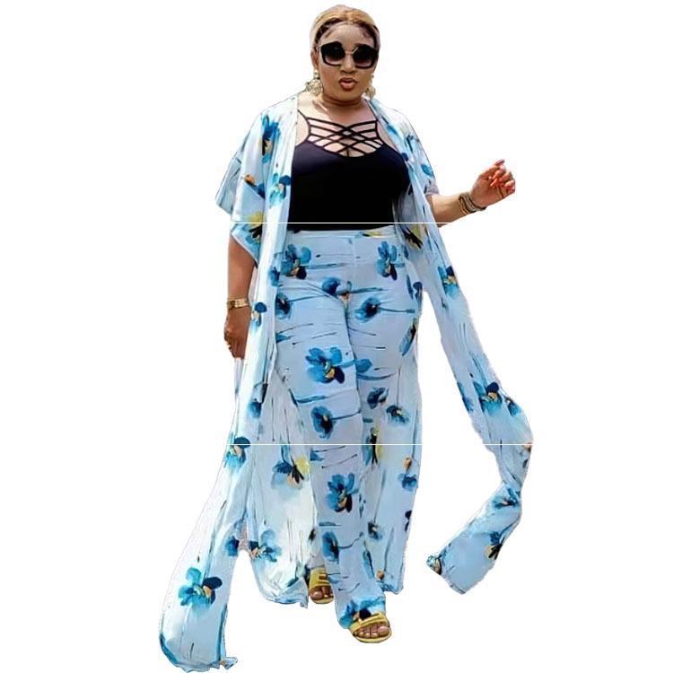 African Women 3 Piece Set Tank Robe