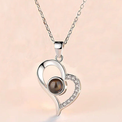 Metal Rose Jewelry Gift Box Necklace