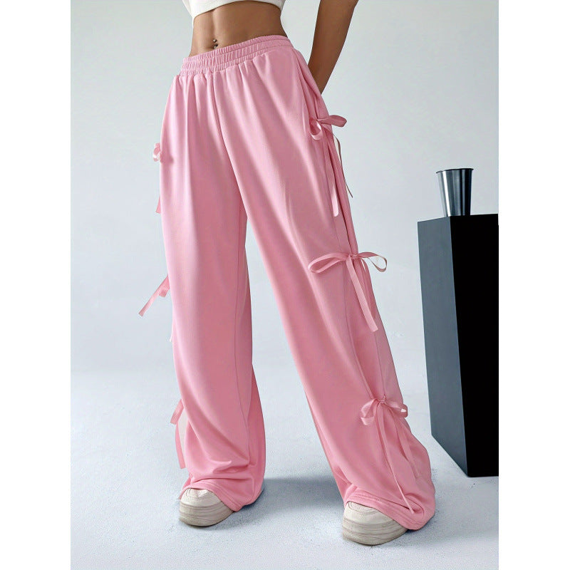 Contrast Color Straight-leg