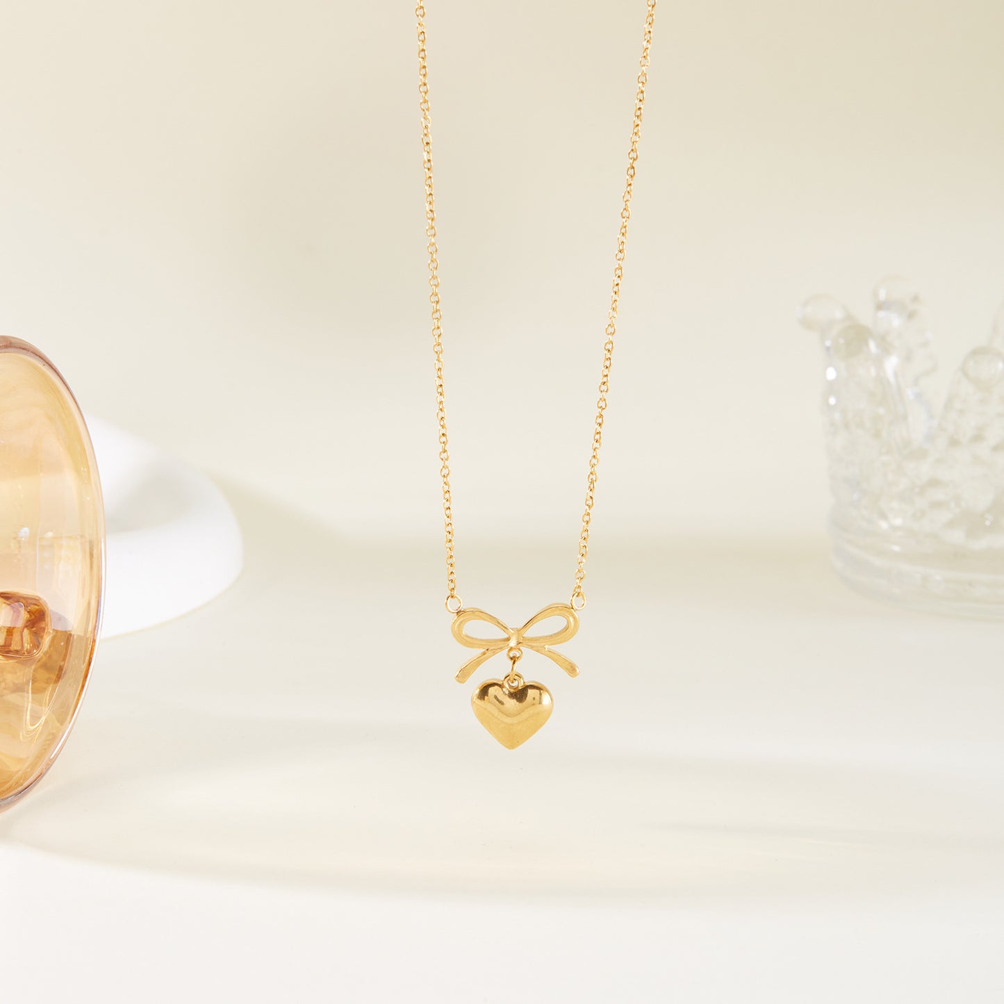 Bowheart Love Stainless Steel Necklace