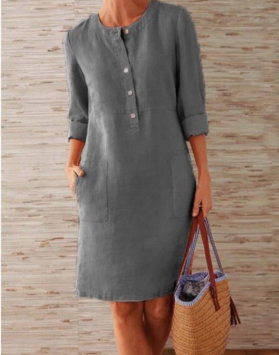 Ethnic Style Long Sleeve Dress