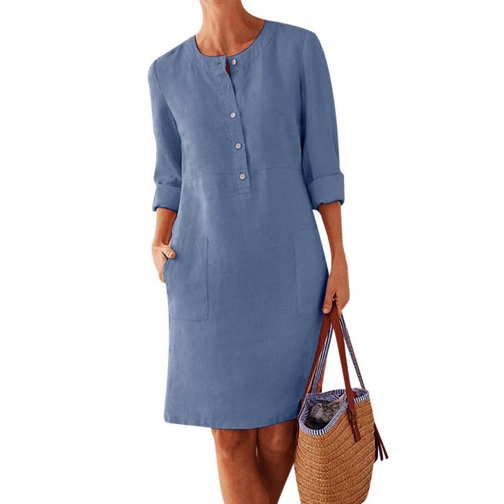 Ethnic Style Long Sleeve Dress
