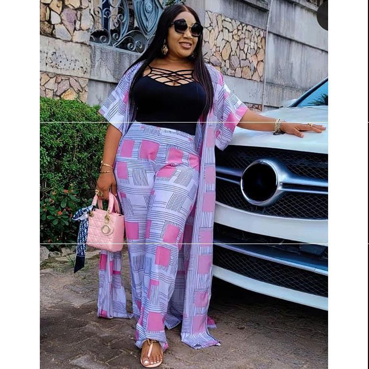 African Women 3 Piece Set Tank Robe