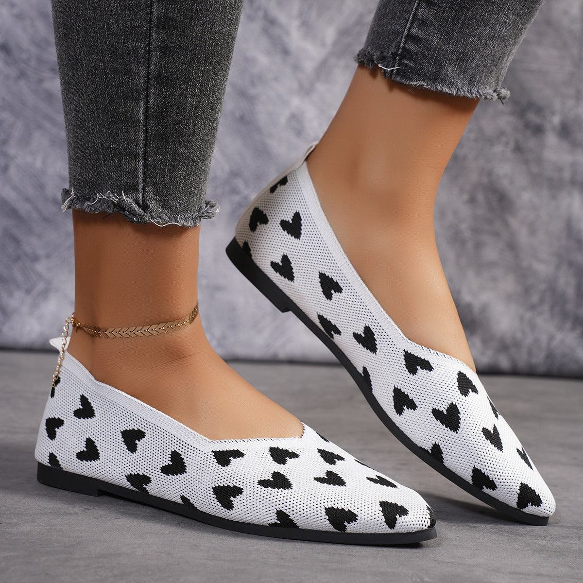 Women's Flat Casual Light Knit Shoes