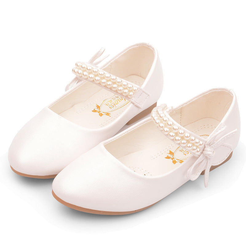 Girls Flat Leather Shoes