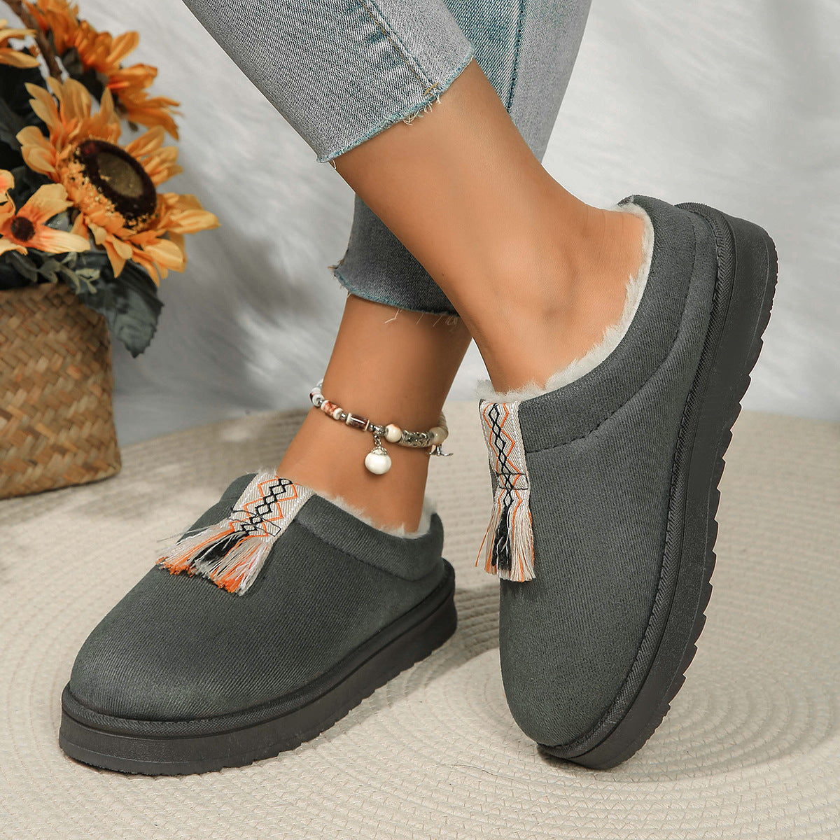 Winter Plush Home Slippers