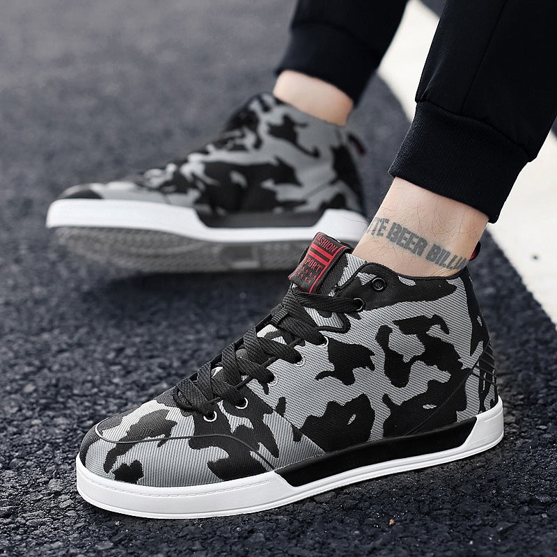 High-top Camouflage Shoes