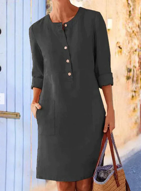 Ethnic Style Long Sleeve Dress