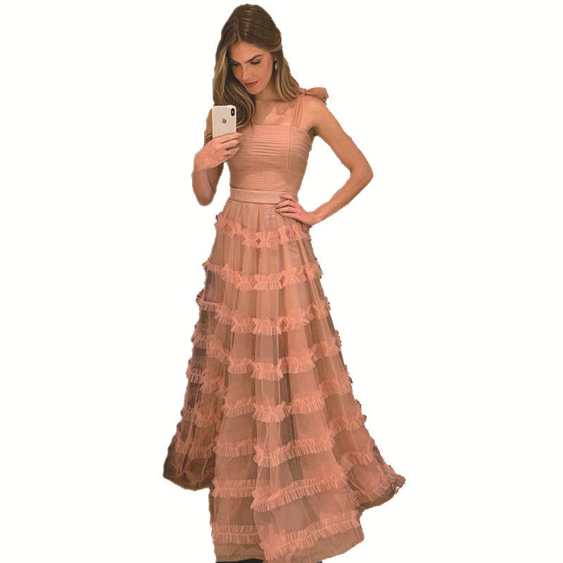 Elegant Strapless Sleeveless Dress