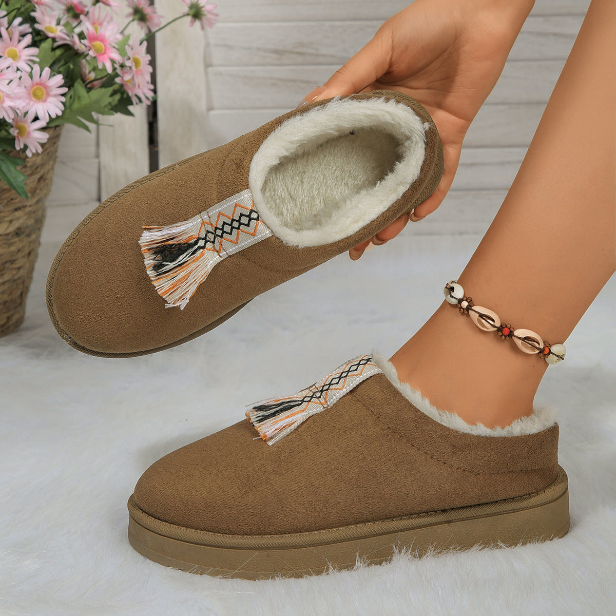 Winter Plush Home Slippers