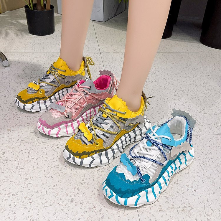 New Transparent Mesh Soft Leather Shoes