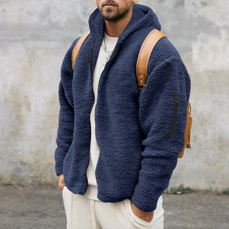 Men's Winter Fleece Hooded Jacket