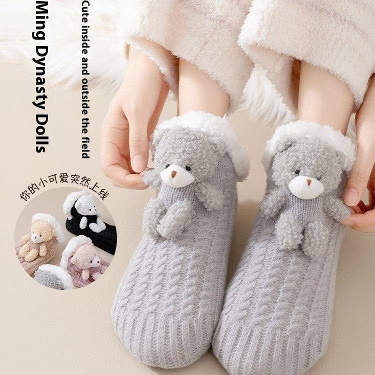 Women's Thick Socks Winter Fleece Lined