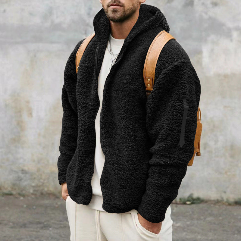 Men's Winter Fleece Hooded Jacket