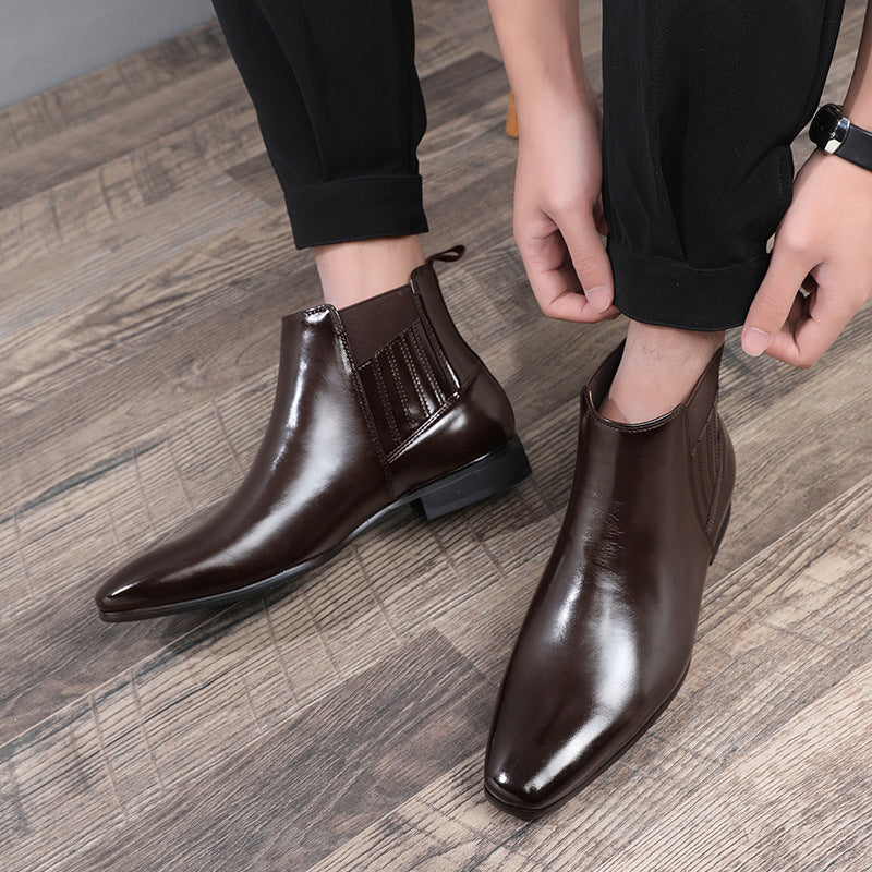 Business Formal Leather style Boots For Men