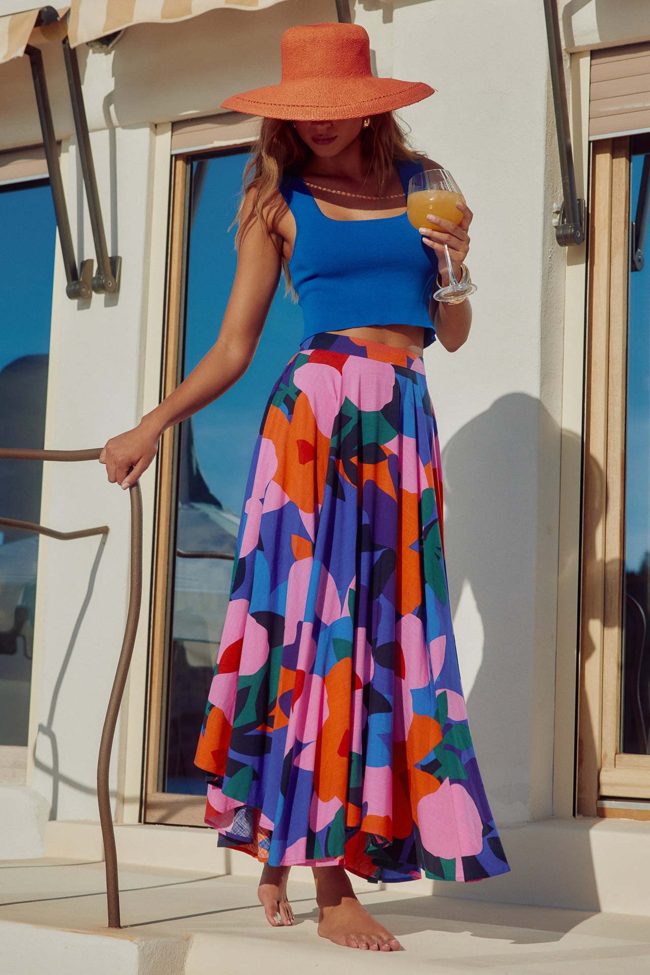 Casual Printing Bohemian Skirt