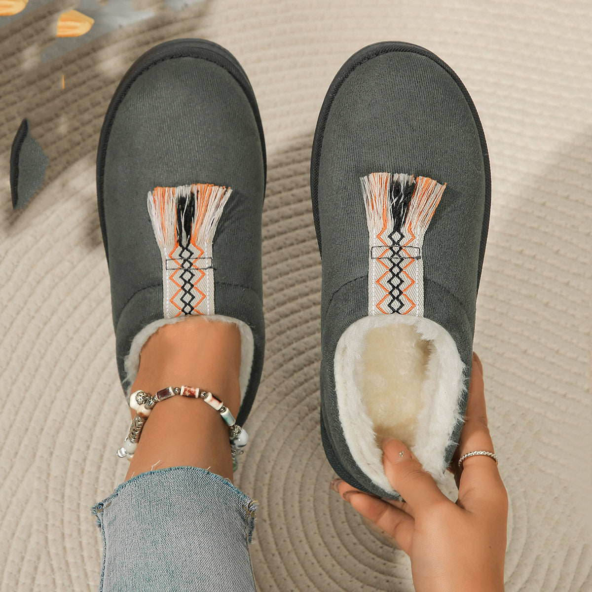 Winter Plush Home Slippers