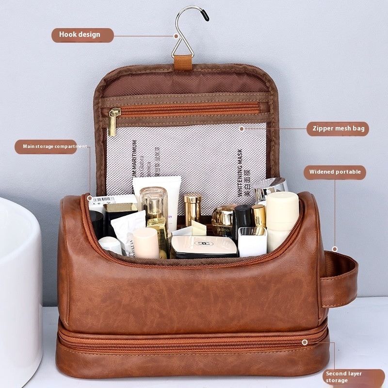 Men's Leather Toiletry Bag