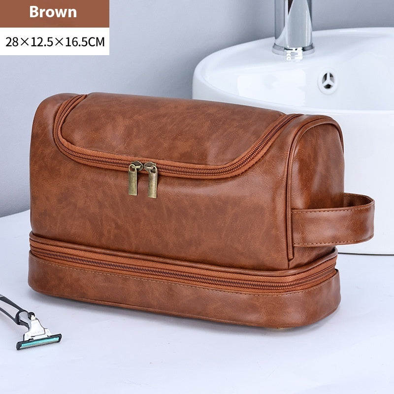 Men's Leather Toiletry Bag