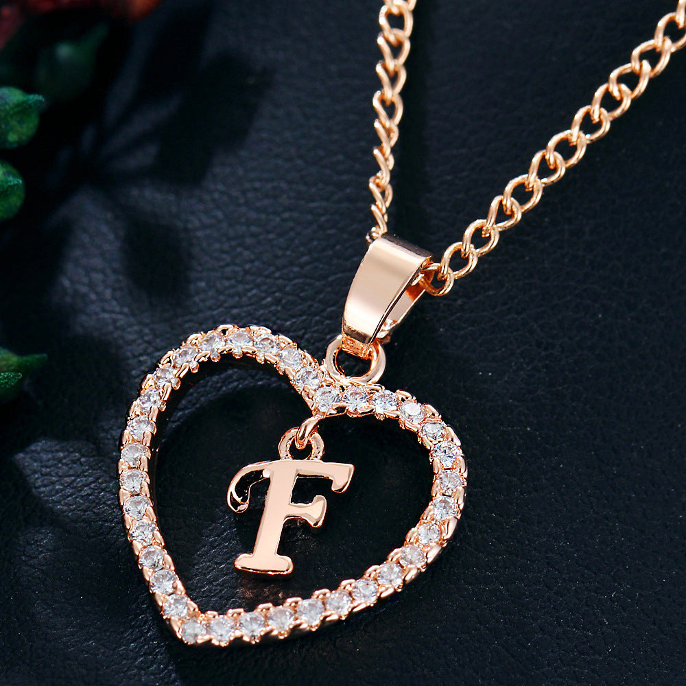 26 Letters Heart-shaped Necklace