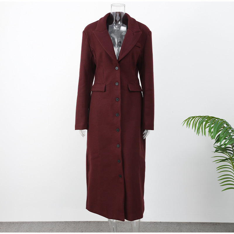 Premium Double-breasted Button Coat