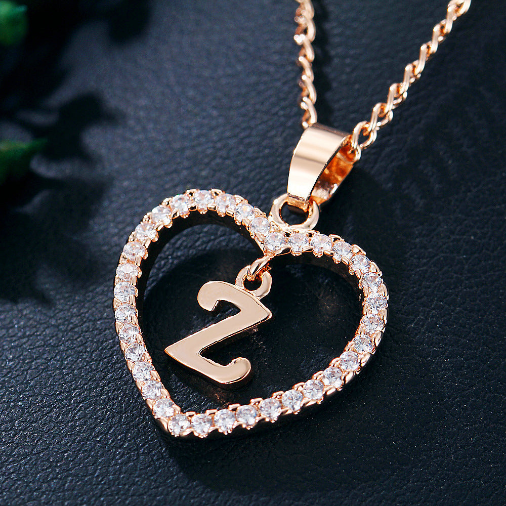 26 Letters Heart-shaped Necklace