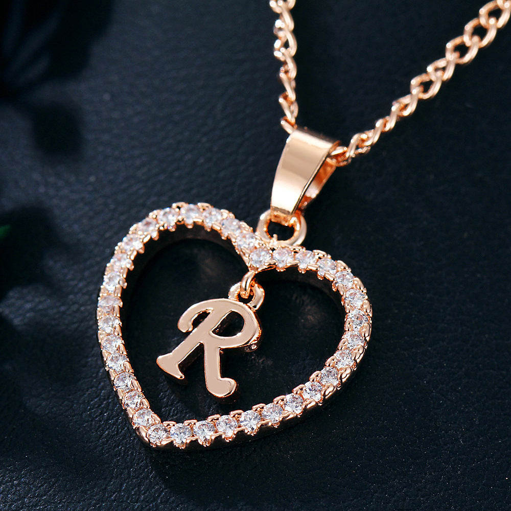 26 Letters Heart-shaped Necklace