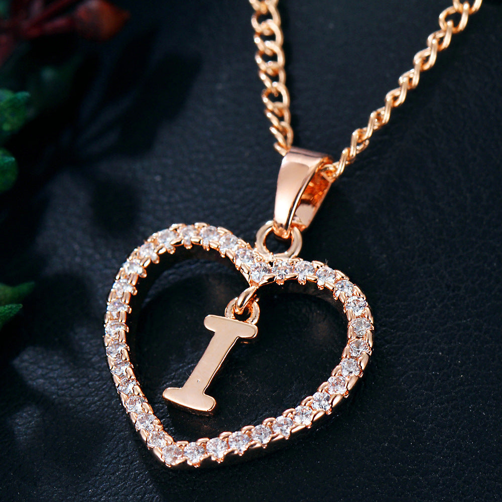 26 Letters Heart-shaped Necklace