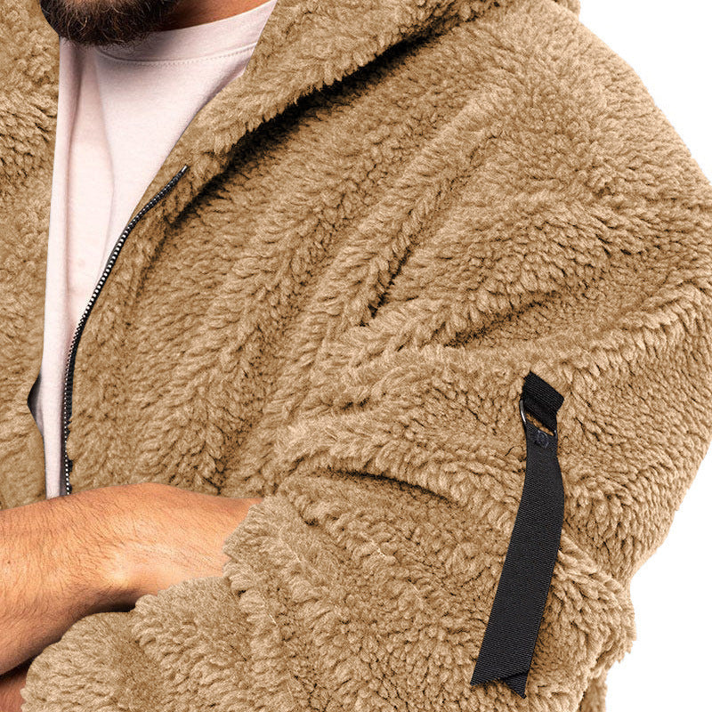 Men's Winter Fleece Hooded Jacket