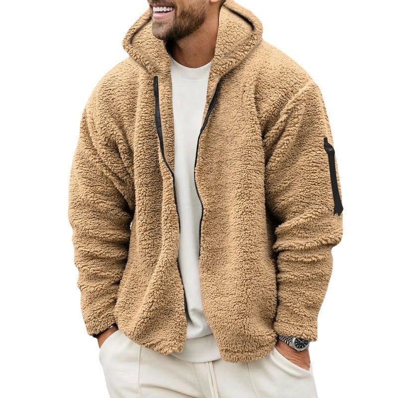 Men's Winter Fleece Hooded Jacket