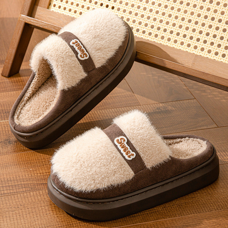 Warm Fashion Interior Home Couple Cotton Slippers
